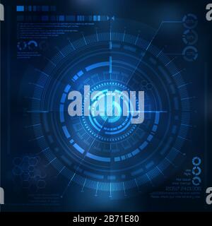 Technology element. Technological background with technological elements. techno illustration Stock Vector