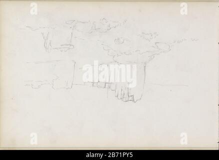 Landschap, mogelijk met bebouwing Landscape, possibly with development object type: sketch-leaf Object number: RP-T-1949-146-20 (V) Description: Sheet 20 verso from a sketch-32 bladen. Manufacturer :  draftsman: George Henry Breitner Place manufacture: Rotterdam  Dating : Sep 1872 Physical features: pencil material: paper pencil  Subject landscape civic architecture; edifices; dwellings Stock Photo