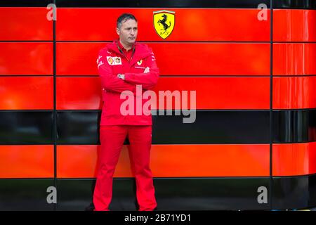 Melbourne, Australia . 13th Mar, 2020. Formula One, Australian Grand Prix, Practice Day; Ferrari garage Credit: Action Plus Sports Images/Alamy Live News Stock Photo