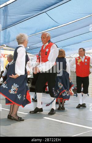 San Antonio, Texas: Norwegian folk dancers perform at Texas Folklife Festival. ©Bob Daemmrich Stock Photo