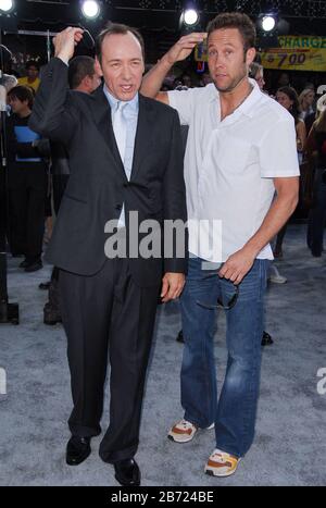 Kevin Spacey (Lex Luther of 'Superman Returns') and Michael Rosenbaum (Lex Luther of 'Smallville') at the World Premiere of 'Superman Returns' held at the Mann Village Theater in Westwood, CA. The event took place on Wednesday, June 21, 2006. Photo by: SBM / PictureLux - All Rights Reserved - File Reference # 33984-4036SBMPLX Stock Photo