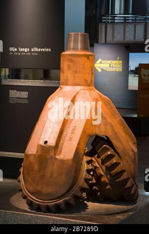 Drill Bit in Norwegian Petroleum Museum, Stavanger City, Ragoland District, Norway, Scandinavia Stock Photo