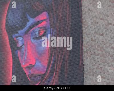 Extraordinary graffiti in Shorditch attract tourists to London, UK Stock Photo