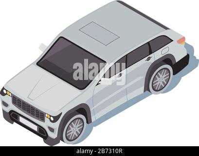 Sports car isometric color vector illustration Stock Vector Image & Art ...