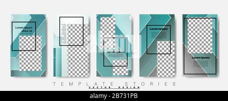 Editable story background template. Vector background for modern designs for social media. post Layout for promotion Stock Vector