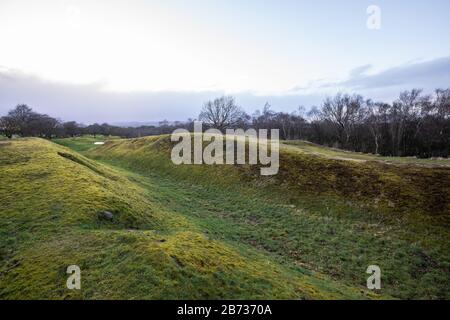 Roman Antonine Wall At Rough Castle, Central Region, Scotland. Lilia ...