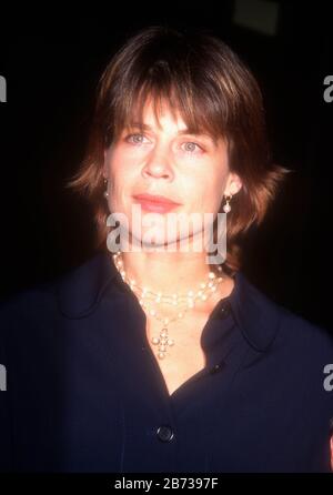 Los Angeles, California, USA 18th July 1995 Actress Linda Hamilton attends USA Network's 'A Mother's Prayer' screening on July 18, 1995 at the Directors Guild Theater in Los Angeles, California, USA. Photo by Barry King/Alamy Stock Photo Stock Photo