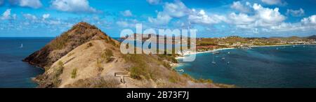 St Lucia Island Caribbean, Pingeon Island Saint Lucia or St Lucia Caribbean Stock Photo