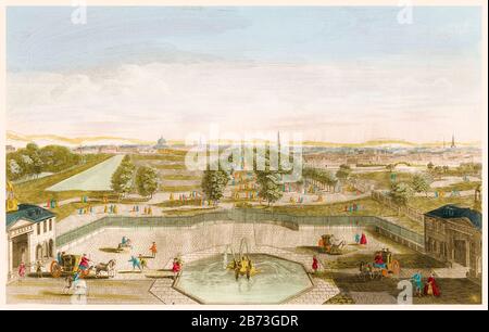 View of St James's Park, London, from Buckingham Palace, 18th