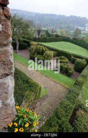 The Cockpit Garden, Richmond Castle, North Yorkshire, England, UK. Stock Photo