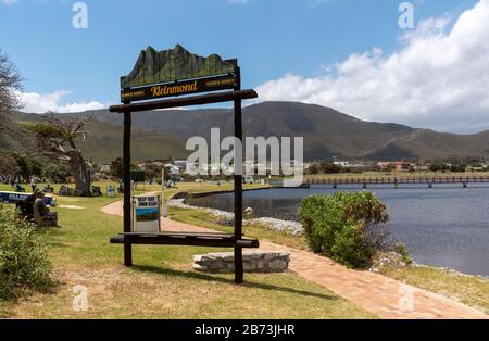 Kleinmond, Western Cape, South Africa. Dec 2019. Keinmond waterfront of this small seaside town on the Garden route, South Africa Stock Photo