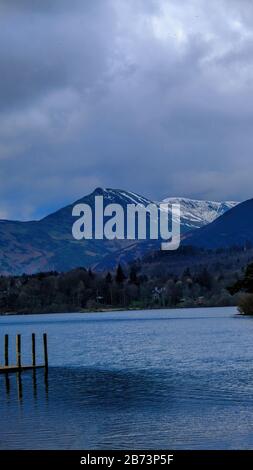 Photograph taken at Derwentwater Lake in the English Lake District Stock Photo