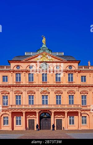 Germany, Baden-Wurttemberg, Rastatt, Herrenstrasse, residence castle Rastatt, building, place of interest, tourism, historically, architecture, castle Stock Photo
