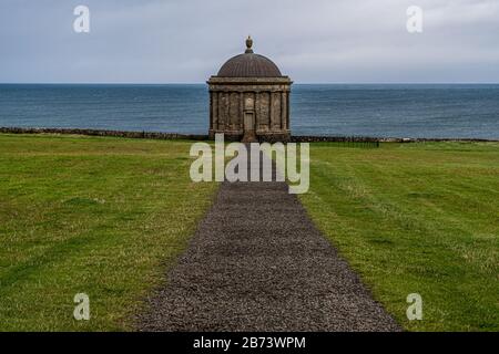The Mussenden Temple in Northern Ireland Stock Photo
