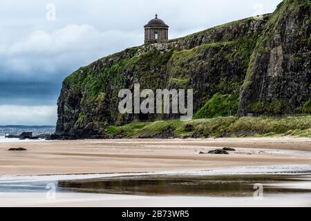 The Mussenden Temple in Northern Ireland Stock Photo