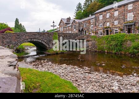 Charming Beddgelert, Wales Stock Photo