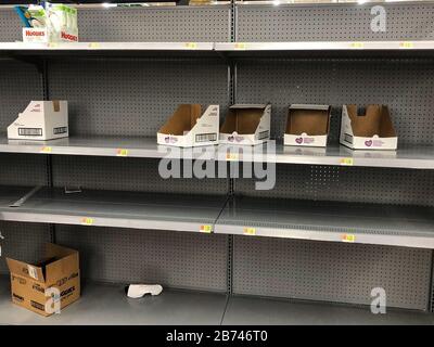 Augusta United States 13th Mar 2020 The Shelves At The Walmart
