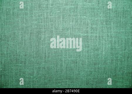 Green Rough fabric or burlap for background and design Stock Photo