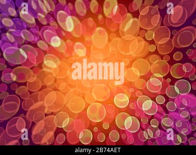 Pink background with transparent colorful circles, pink backdrop, bokeh effect,gradient wallpaper,glowing circles, Stock Photo