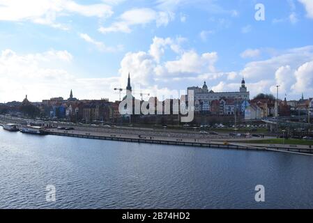 Polish city, Szczecin, old town Stock Photo
