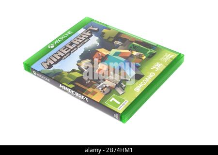 The Xbox game Minecraft by Mojang Stock Photo