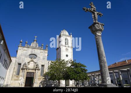 AVEIRO, PORTUGAL - Feb 19, 2020: The Cathedral of Aveiro aka Church of St. Dominic in Aveiro, Portugal. Europe Stock Photo