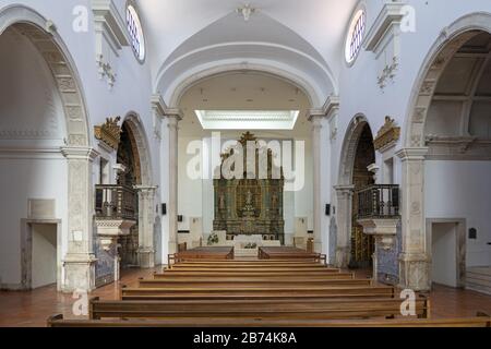 AVEIRO, PORTUGAL - Feb 19, 2020: Church of St. Dominic - Cathedral in Aveiro, Portugal, Europe Stock Photo