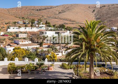 The small town of Betancuria, the ancient capital of the Canary Island of Fuerteventura Stock Photo