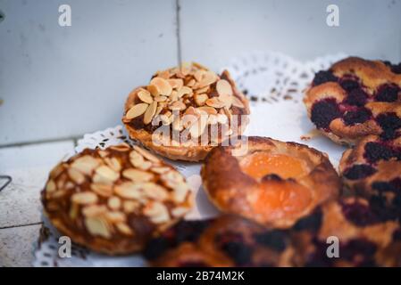 delicious czech bakery breakfast dishes Stock Photo
