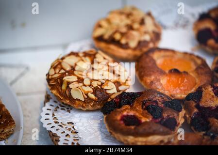 delicious czech bakery breakfast dishes Stock Photo