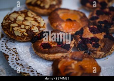 delicious czech bakery breakfast dishes Stock Photo
