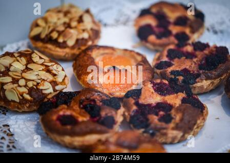delicious czech bakery breakfast dishes Stock Photo