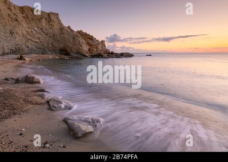 Beach near Kalo Nero village in southern Crete. Stock Photo