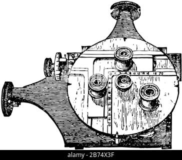 Vector engineering illustration. Mechanical engineering drawing ...