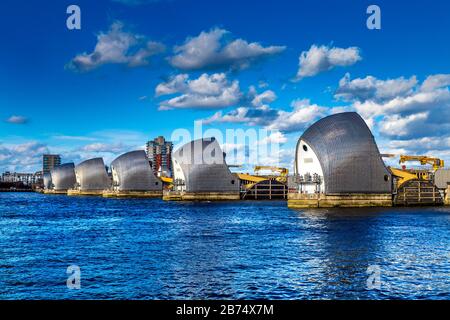 Thames Barrier, London, UK Stock Photo