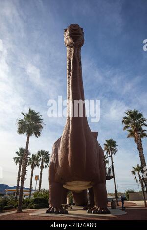 Cabazon Dinosaurs, formerly Claude Bell's Dinosaurs, roadside attraction, Cabazon, California, USA Stock Photo