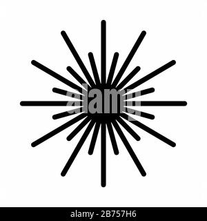 Laser Hazard Sign Stock Vector