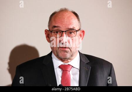 Detlef Scheele, chief executive officer of the Federal Employment Agency, will speak at the job exchange in Berlin on January 28, 2019. [automated translation] Stock Photo