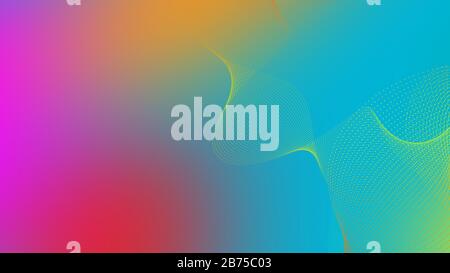 Dotted Wavy Swirls Background | Blurred Background, Digital dotted lines background Stock Photo