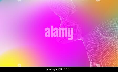 Dotted Wavy Swirls Background | Blurred Background, Digital dotted lines background Stock Photo