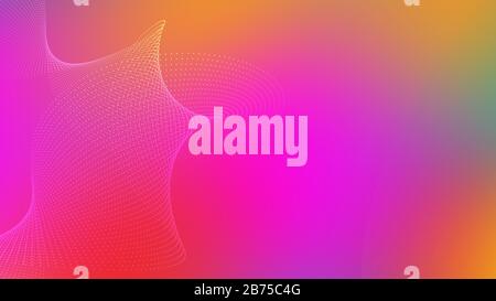 Dotted Wavy Swirls Background | Blurred Background, Digital dotted lines background Stock Photo