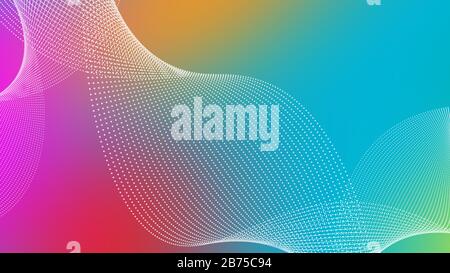 Dotted Wavy Swirls Background | Blurred Background, Digital dotted lines background Stock Photo