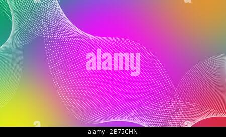 Dotted Wavy Swirls Background | Blurred Background, Digital dotted lines background Stock Photo