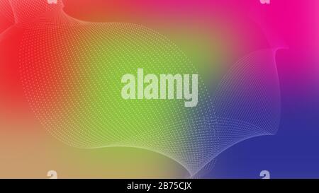 Dotted Wavy Swirls Background | Blurred Background, Digital dotted lines background Stock Photo