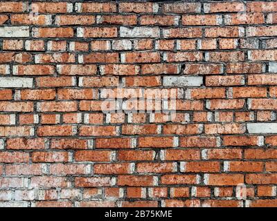 brick brown old vintage wall structure texture stone loft background Stock Photo