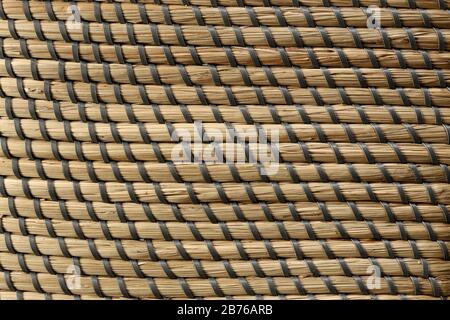 Natural brown rattan pattern texture background Stock Photo