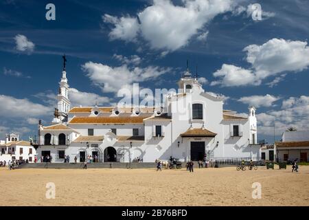 View of El Rocio festival, Huelva, Andalucia. Spain Stock Photo