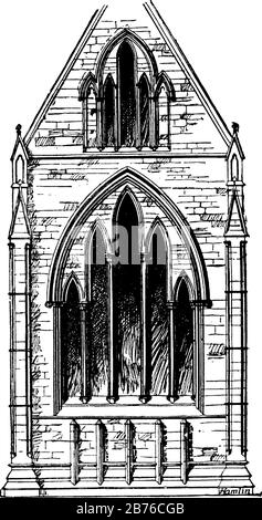 イギリス ヴィンテージ Sketch of Glyncorrwg Church イギリス ヴィンテージ Sketch of Glyncorrwg Church