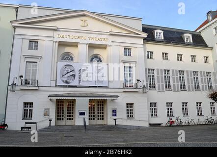 18 JANUARY 2020: The Deutsches Theater (German Theatre) was built on Schumannstrasse in 1850 as the Friedrich-Wilhelm-Stadisches-Theater Stock Photo