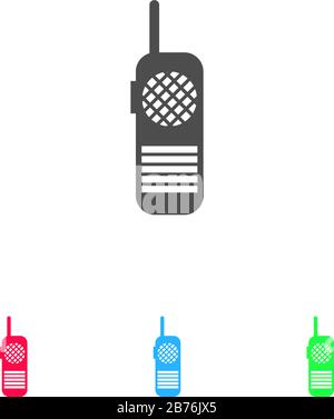 Baby monitor icon flat. Color pictogram on white background. Vector illustration symbol and bonus icons Stock Vector